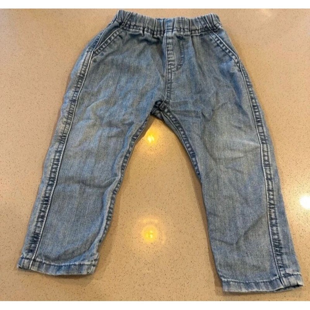 H & M Baby Elastic Waist Denim Soft Jeans Size 18M